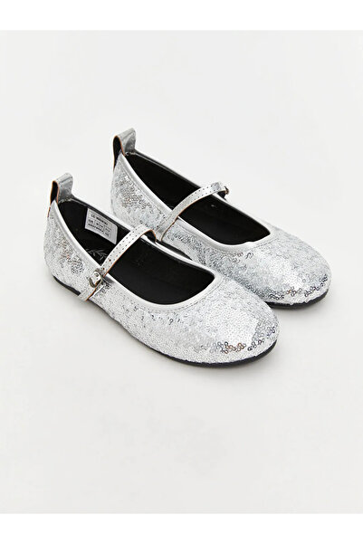 LC Waikiki LCW STEPS Baletne balerine za devojčice sa detaljima od sivog kamena