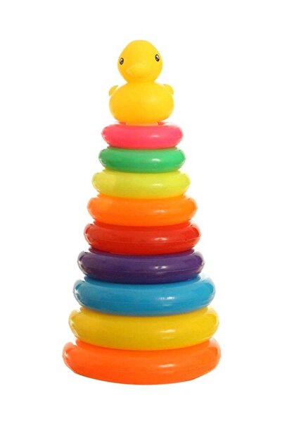 Generic 9-Piece Stacking Ring With Duck Toy