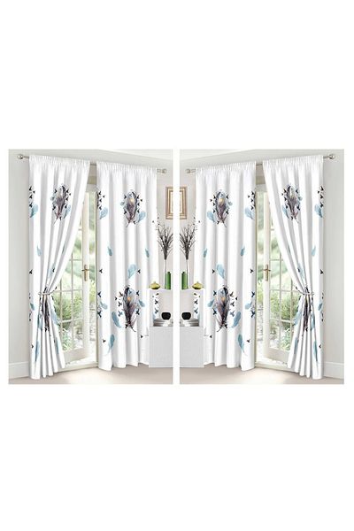 CHIRASO CHIRASO Bedding Set, 8 Pieces with Drapery, 230x240 Sheet, Duvet Cover and 4 Pillowcases