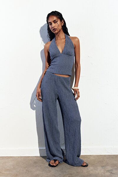 Pull & Bear Kırışık efektli rustik pantolon