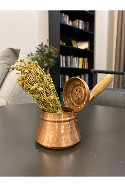 Layla Copper El Yapımı Özel Bakır Tütsülük Üzerlik Otu Hediyeli tütsülük - Ba...