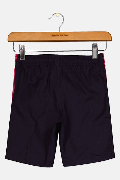 Nike Kids Boy Sportswear Fit Embroidered Logo FCB Football Shorts, Dark Purple