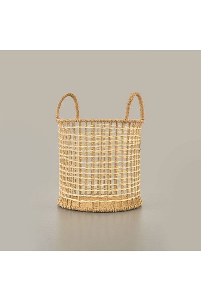 MATMEL Decorative Paper String Basket - Brown - 12 Lt