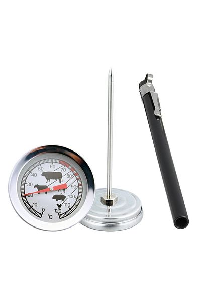 OEM Food thermometer probe type, stainless steel, 0-120 degrees, silver