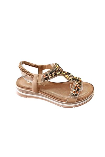De Scario De Scarıo 2060 Women's Stone Comfort Sandals