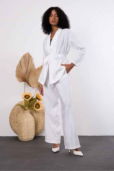 Bolivente Ecru Oversize Kimono Set