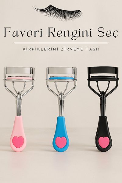 Dermotik Professional Eyelash Curler – 3 Wave Design, Natural Curl Effect with 3 Color Options