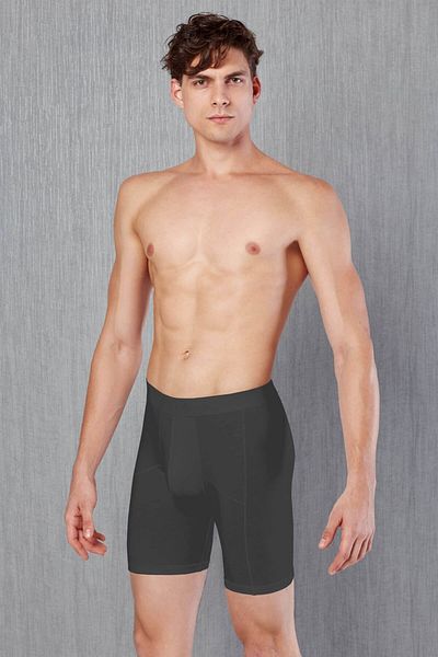 Doreanse Ανδρικό βαμβακερό Plus Size Long Leg Boxer 1792p