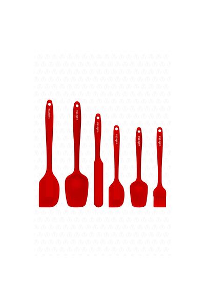 MATMEL Drongo 6-Piece Spatula Set - Red