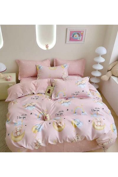 CHIRASO CHIRASO Finet Bedding Set, 6 Pieces, 2 Persons, Sheet 240x250, Quilt 200x230, 4 Pillowcases, Print