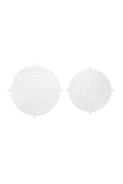 ASPARTAM 2-Piece Round Silicone Pyrex Cover - Transparent