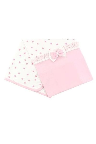 Sebi Bebe Heart and Bow Baby Blanket 1097