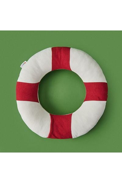 ASPARTAM Lifebuoy Figured Pillow - White - 36X36 cm