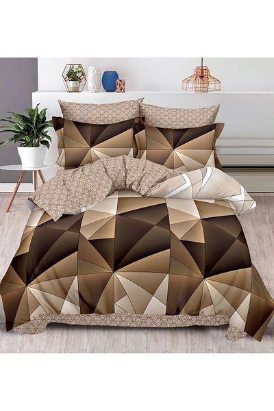 CHIRASO CHIRASO Finet Bedding Set, 6 Pieces, 2 Persons, Sheet 240x250, Quilt 200x230, 4 Pillowcases, Print