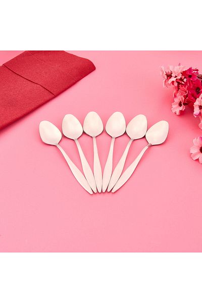 MATMEL Monaco Set of 6 Dessert Spoons - Inox