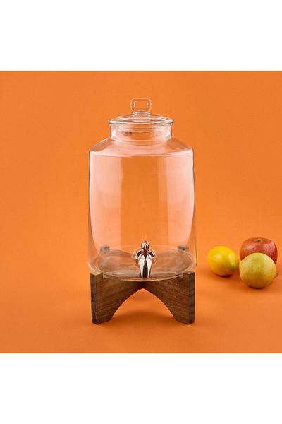 MATMEL Liam Glass Sherbet Bowl - Transparent / Brown - 5 Lt