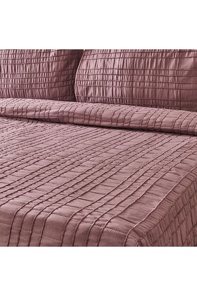 MATMEL Elite Double Bedspread Set - Plum - 200X230 cm