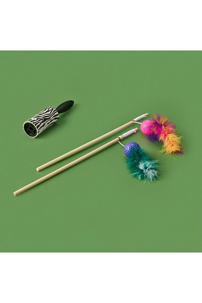 MATMEL Wooden Handle Cat Toy - - 41 cm