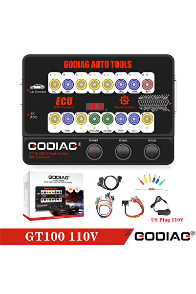 Choice7 GT100 US 110V GODIAG GT100 Pro OBDII Break Out Box ECU Connector FEM/...