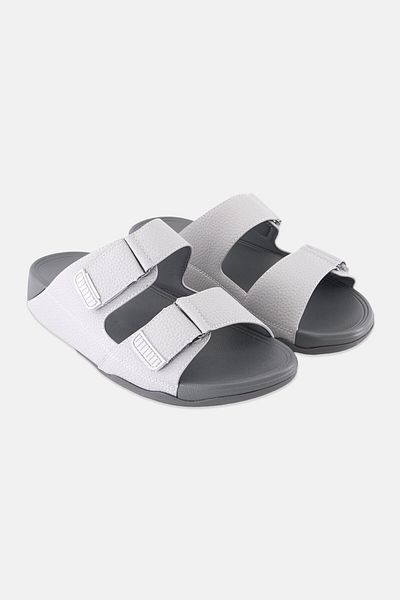 English Laundry Men Two Strap Slip On Arabic Sandals, Grey