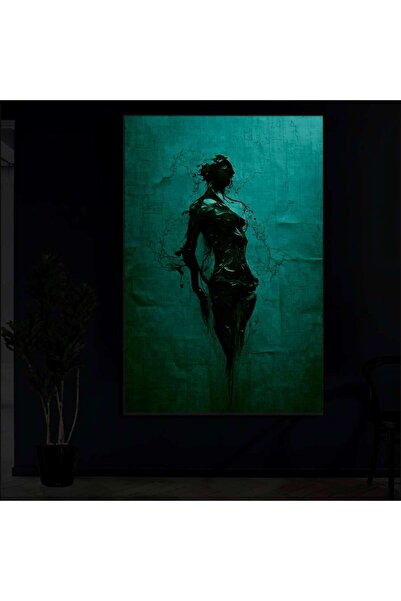 startonight DualView Startonight Abstract Red Woman in Wall Painting, Glow in the Dark, 80 x 120 cm