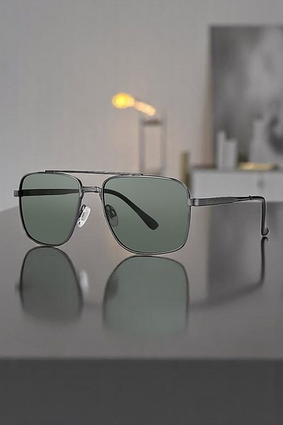 Daniel Klein 100% Polarized Uv400 Protection Smoked Color Original Rectangle Men's Sunglasses Dkg6258C2