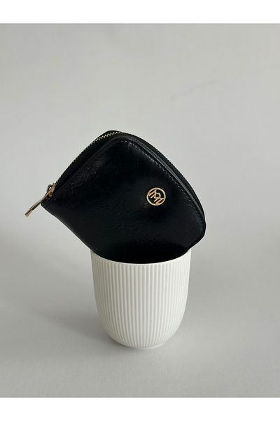 Boutiquehaki Mandy Card Holder Detail Women's Wallet Black