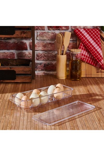 ASPARTAM Egg Storage Container with Lid - Transparent