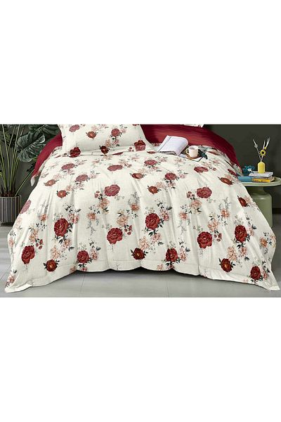 CHIRASO CHIRASO Finet Bedding Set, 4 Pieces, Sheet 140x200, Duvet Cover 160x200, 2 Pillowcases, with print