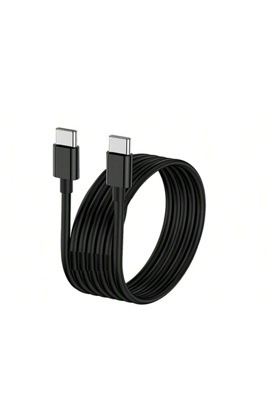 Choice كابل شحن سريع أسود بطول متر واحد بقدرة 60 واط بتقنية PD، من نوع USB-C ...