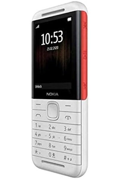 Nokia 5310 Mobile Phone, 16 MB RAM, Wireless FM Radio - White Red, Dual SIM