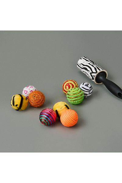 MATMEL 3-Piece Cat Ball Toy - - 3.5 cm