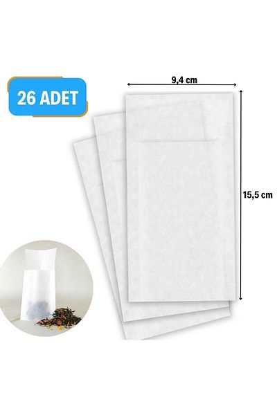 STOREMAX Mrttnca 26 Pieces Practical Disposable Tea, Herbal Tea, Filter Coffee Brewing Bag Strainer Trndymrt 10