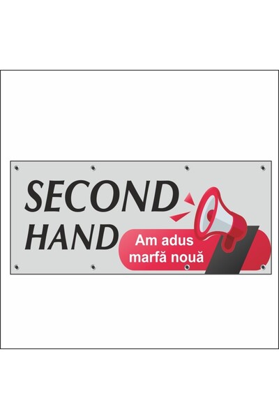 media Banner „Second hand” model 2, 150 x 60 cm