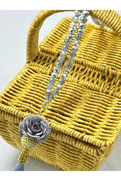 Deniz Elmasları Dowry, Gift, Baby Shower, Rose Crystal Prayer Beads Set Boxed Hajj, Umrah Return Gift