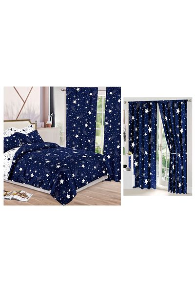 CHIRASO CHIRASO Bedding Set, 8 Pieces with Drapery, 230x240 Sheet, Duvet Cover and 4 Pillowcases
