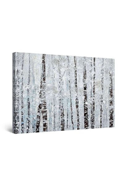 startonight Tablou DualView Startonight Copaci Alb - Negru, luminos in intune...