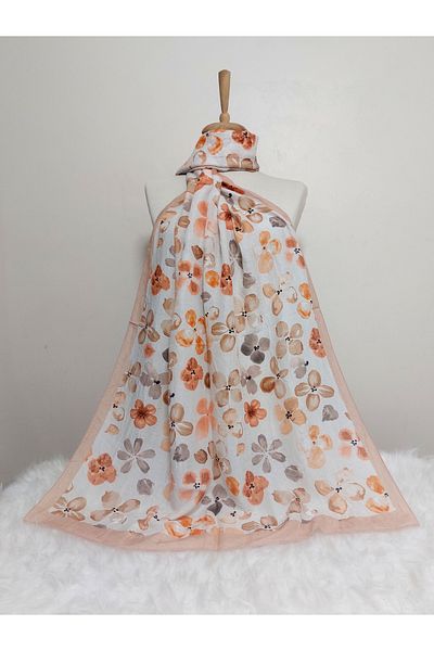 REMOMODA Patterned Bamboo Shawl