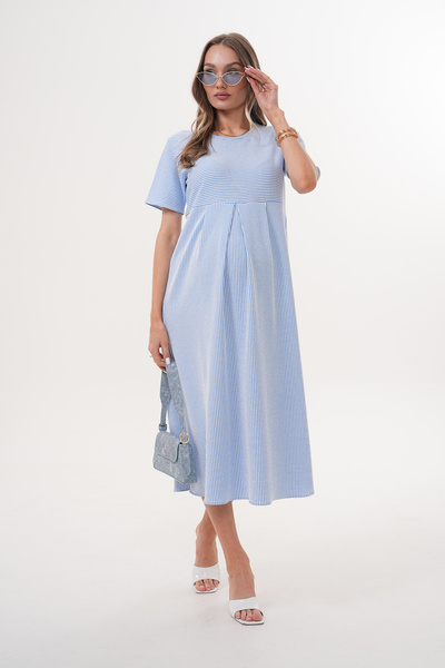 Miss Dünya Lissa Смугаста сукня для вагітних та післяпологового періоду з коротким рукавом