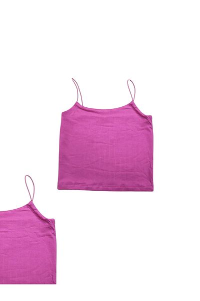 Biberon Çocuk Giyim Modakay Crop Double Layer with Rope Strap Does Not Show Underwear 8/13