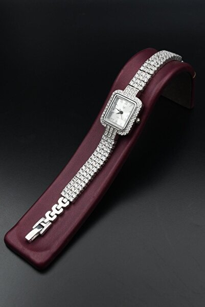 Prestige 925 Ayar Gümüş Kadın Saati (Kadın Gümüş Saat) Zirkon Taşlı 901864