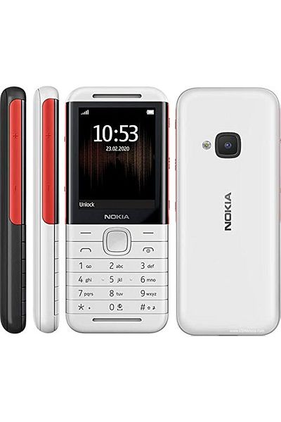 Nokia 5310 Mobile Phone, 16 MB RAM, Wireless FM Radio - White Red, Dual SIM