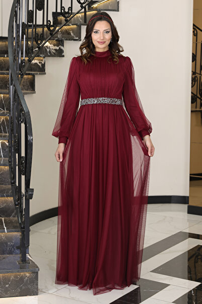 AHUNUR Tesettürde Mutluluk Alya Hijab Evening Dress