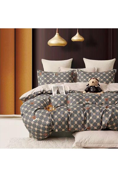 CHIRASO CHIRASO Finet Bedding Set, 6 Pieces, 2 Persons, Sheet 230x240, Quilt 200x230, 4 Pillowcases, Print