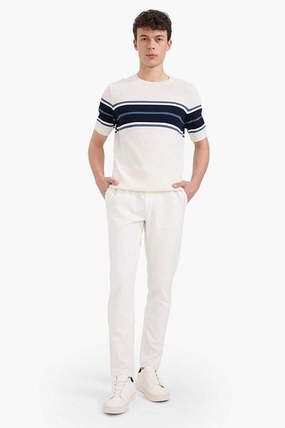 DeFacto 100% Cotton Standard Fit Short Sleeve Knitwear T-Shirt E5865Ax25Sp