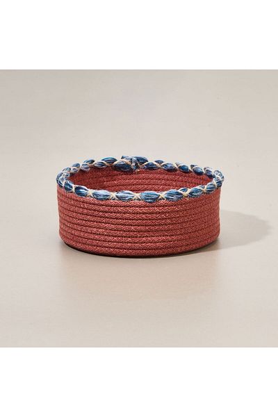 ASPARTAM Colorful Knitted Drawstring Basket - Colorful - 21X7 cm