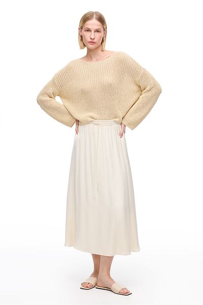 Perspective Beige Color Knitwear Sweater