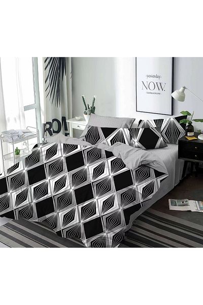 chiraso CHIRASO Finet Bedding Set, 6 Pieces, 2 Persons, Sheet 245x250, Quilt 200x230, 4 Pillowcases, Print