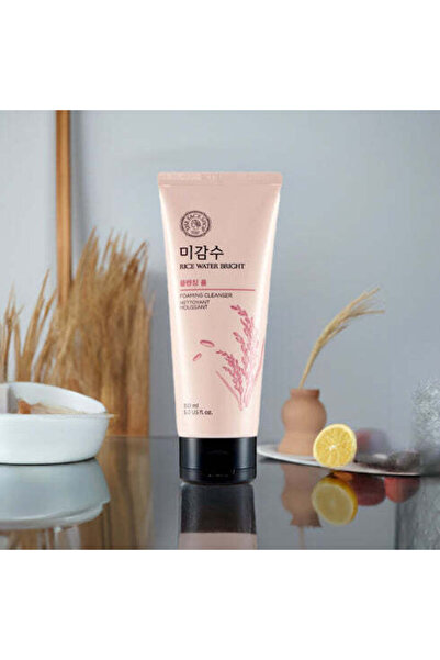 The Face Shop غسول الوجه الرغوي|| بماء الأرز || لتنظيف وتفتيح البشرة