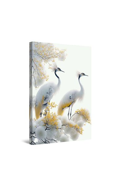 startonight DualView Startonight White Royal Birds Glow in the Dark Picture, 60 x 90 cm